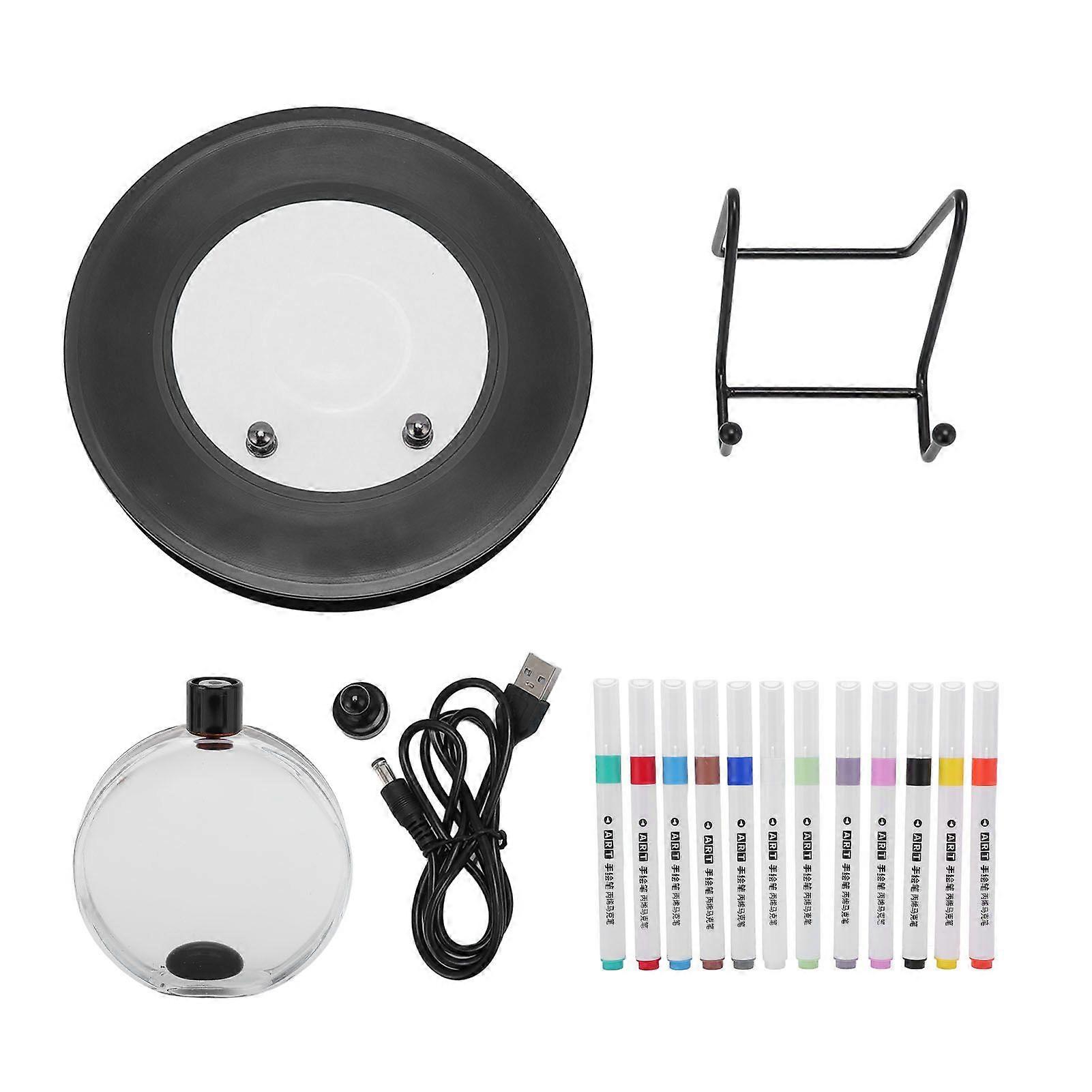 Dancing Ferrofluid Music Visualizer 14.8Wh High Power Desktop Decor Music Pickup Ferro Fluid Sound Visualizer with 12 Colored Pens