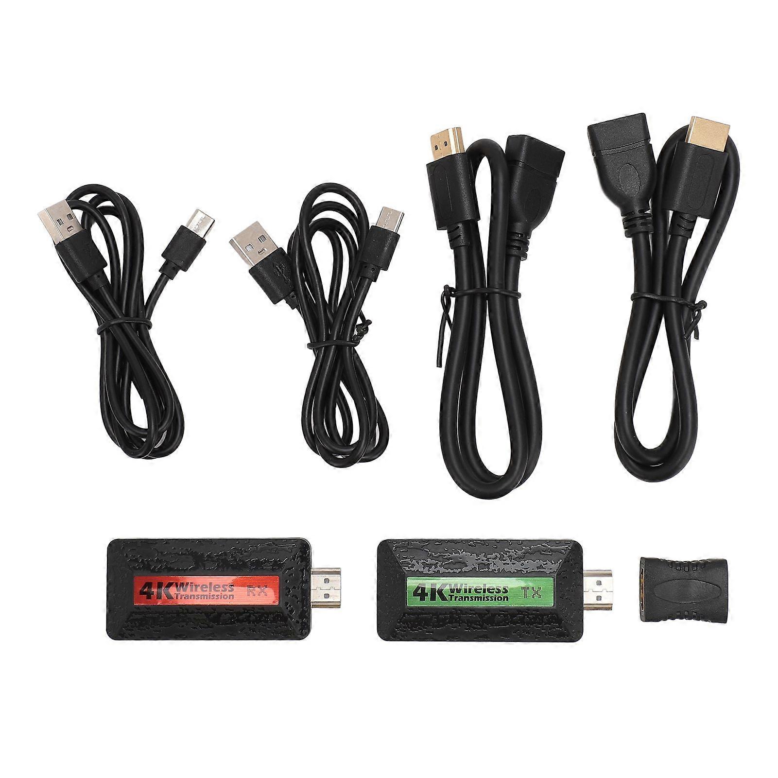 Wireless HD Multimedia Interface Transmitter Receiver Professional Plug and Play 65.6FT 4K Wireless Extender Kit