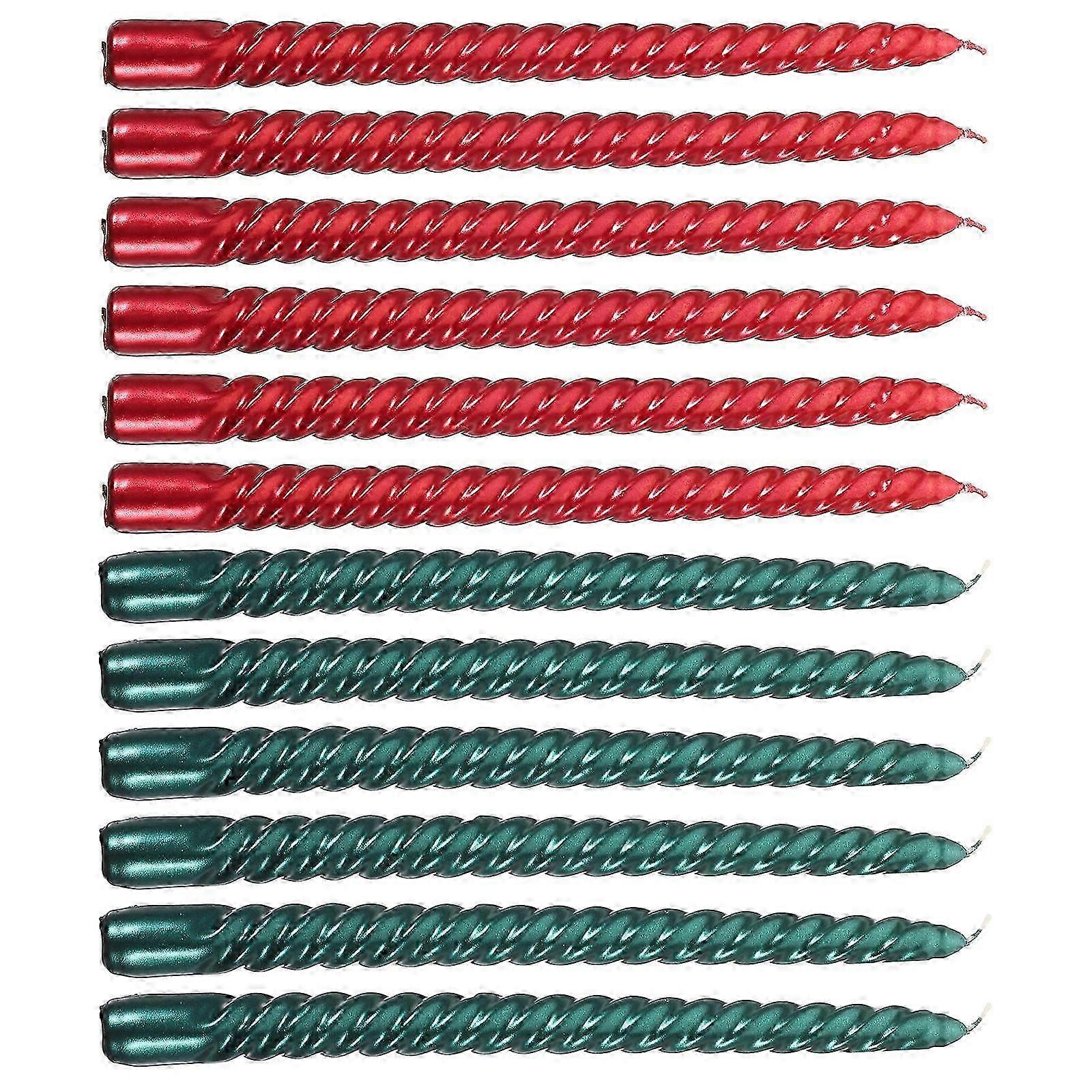 Long Candles For Dinner Table Weddings 12Pcs Elegant Decorative Lighting Assorted Color