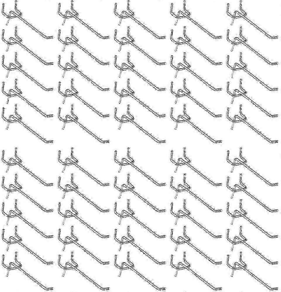 50 stycken Pegboardkrokar, vägghyllakrokar för display Pegboard garage butik verktyg förvaring hängare vägghyllakrokar