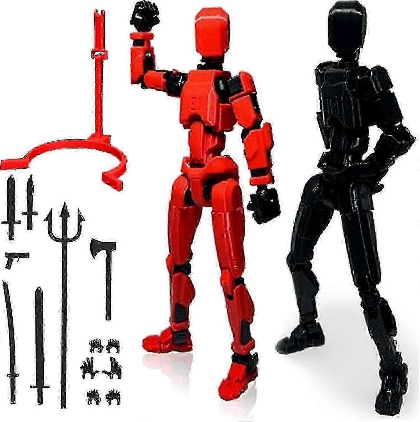 T13 شكل العمل ، شخصية عمل الروبوت ، t13 عمل الشكل 3D مطبوعة متعددة المفاصل المنقولة ، 13 عمل شخصية دمية ، زينة لشخصيات العمل (رويال ب