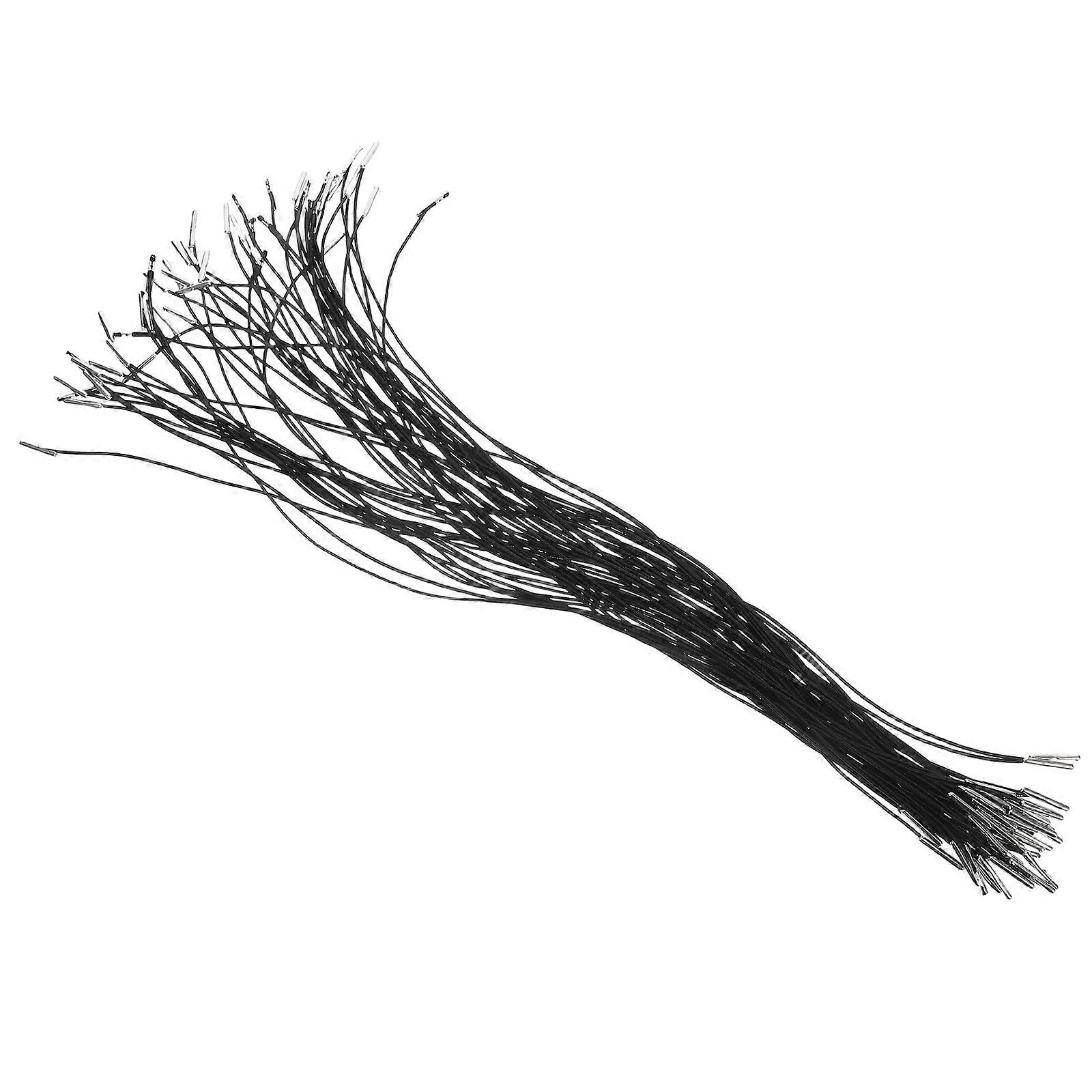 Black Elastic Drawstring Cord with Metal Ends for Clothing 150Pcs Pack