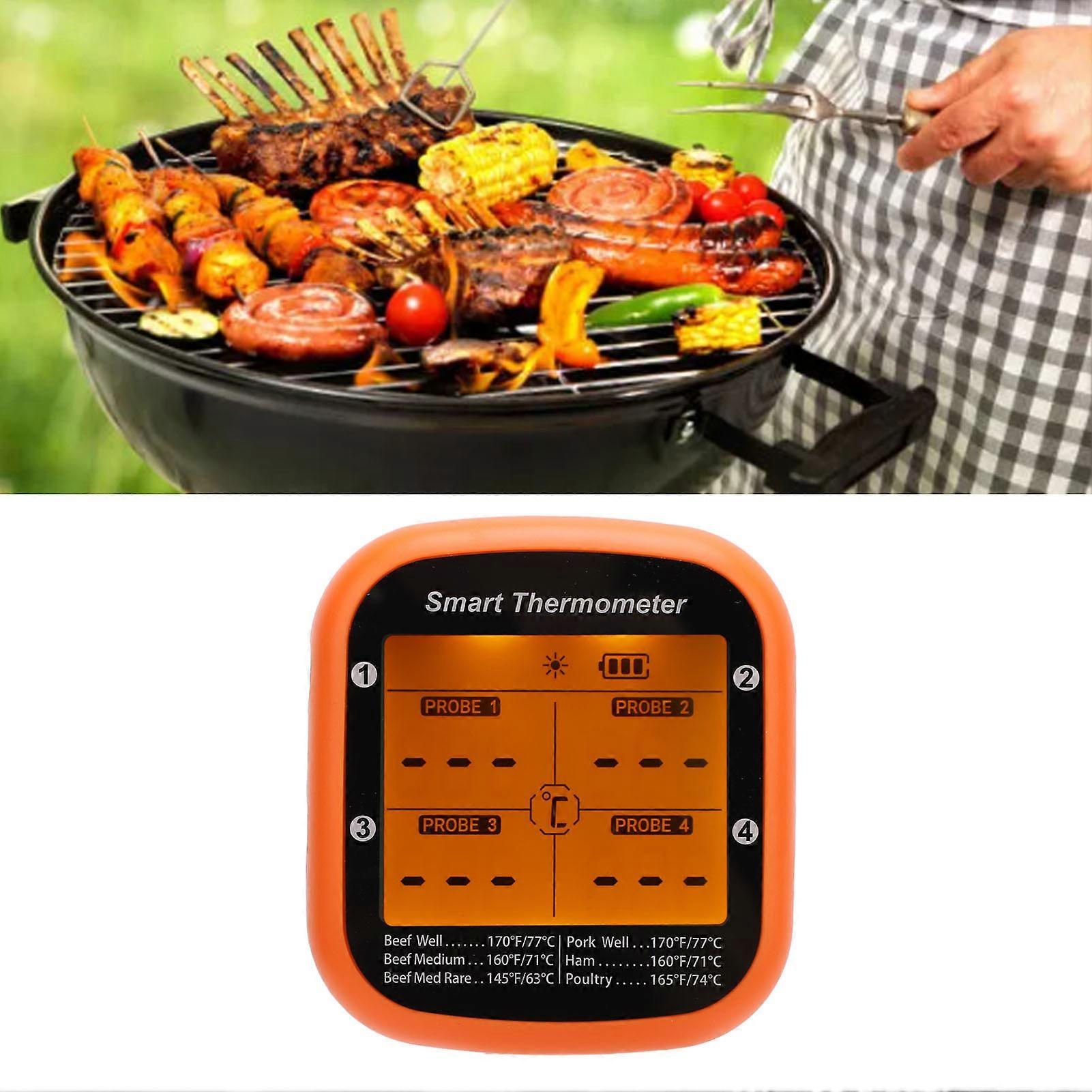 Smart Wireless Meat Temperature Probe - Bluetooth BBQ Grill Tool