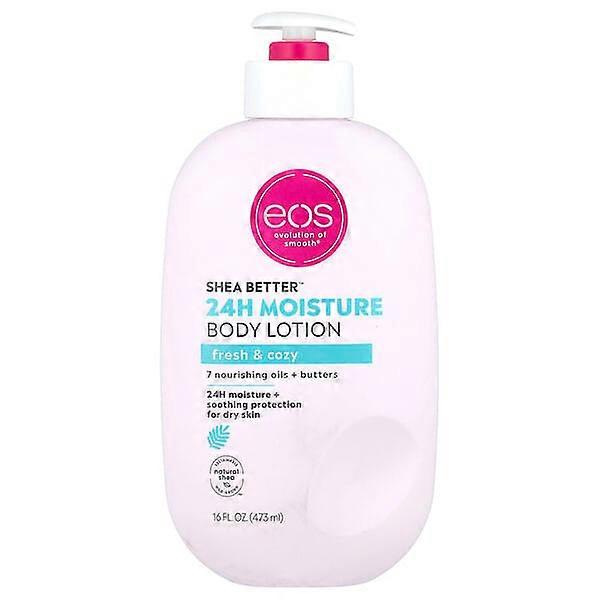 EOS, Shea BetterÃÂÃÂ¢ÃÂÃÂÃÂÃÂ¢, 24H Moisture Body Lotion, Fresh & Cozy, 16 fl oz (473 ml)