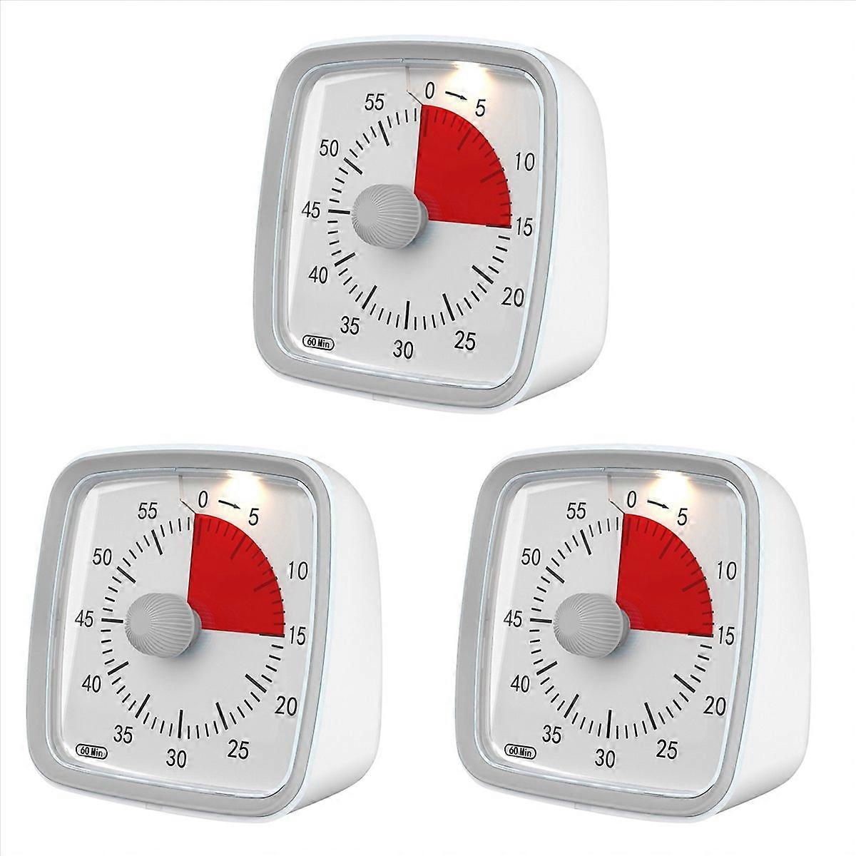 60-Minute Timer, Classroom Classroom Timer, Countdown Timer Gray