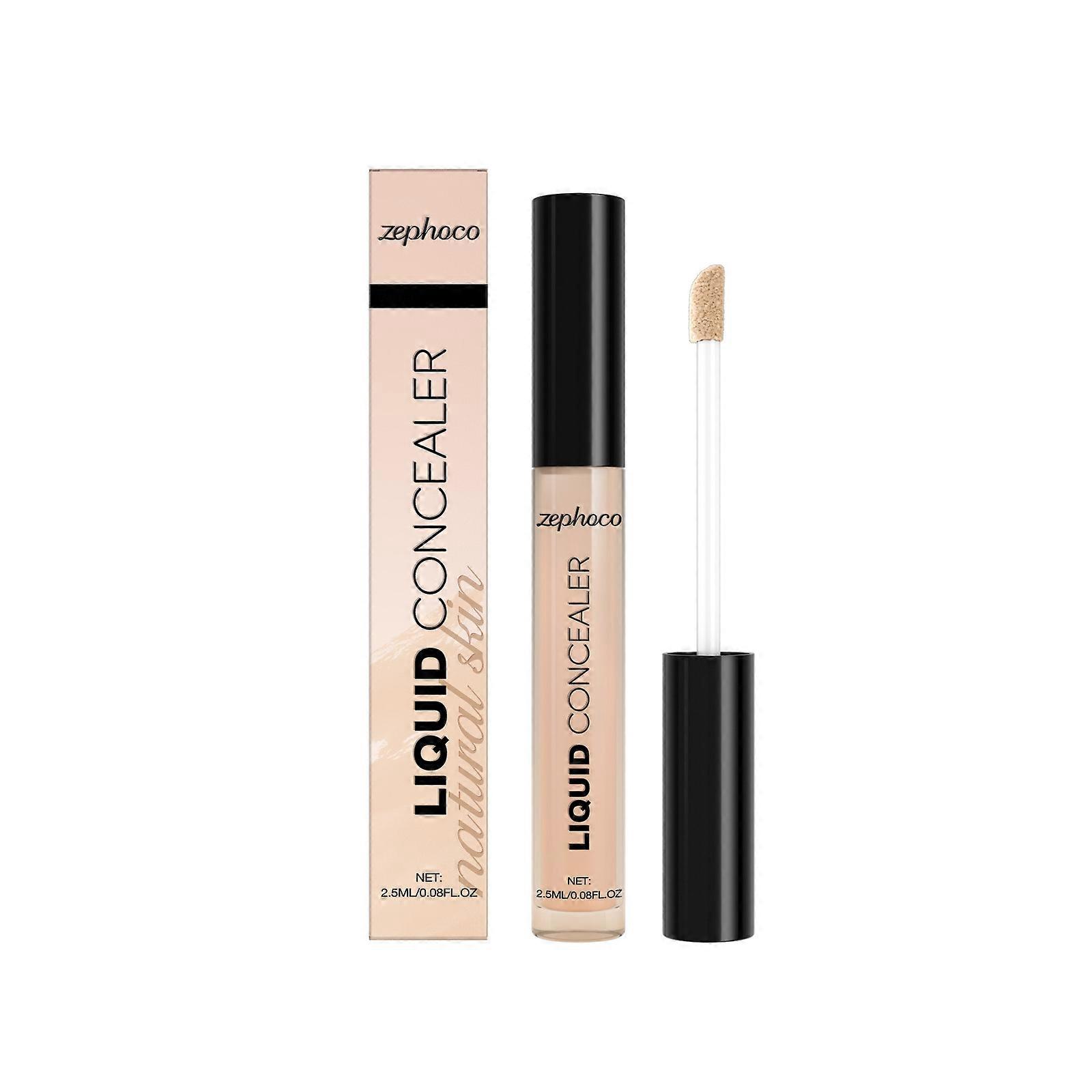 zephoco The Natural-Colored Liquid Concealer Provides A Light And Comprehensive Coverage That Fits The Skin's Daily Base Makeup