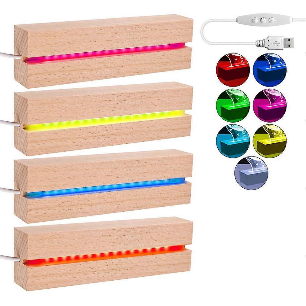 LED Wooden Socket, LED Light Base, USB Wooden Base, LED Lights Socket