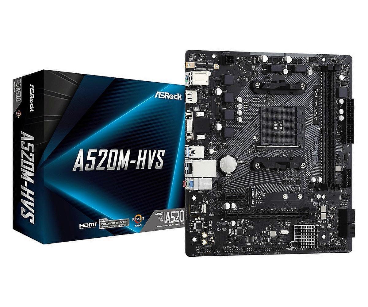 Asrock A520m-hvs AMD A520 Sockel AM4 Micro ATX