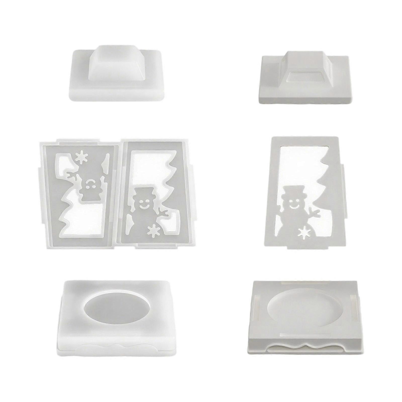 Multiple Plan Elastomer Candle Stand Casting Format For Creative Rosin Art And Christmas Deck Multicolor