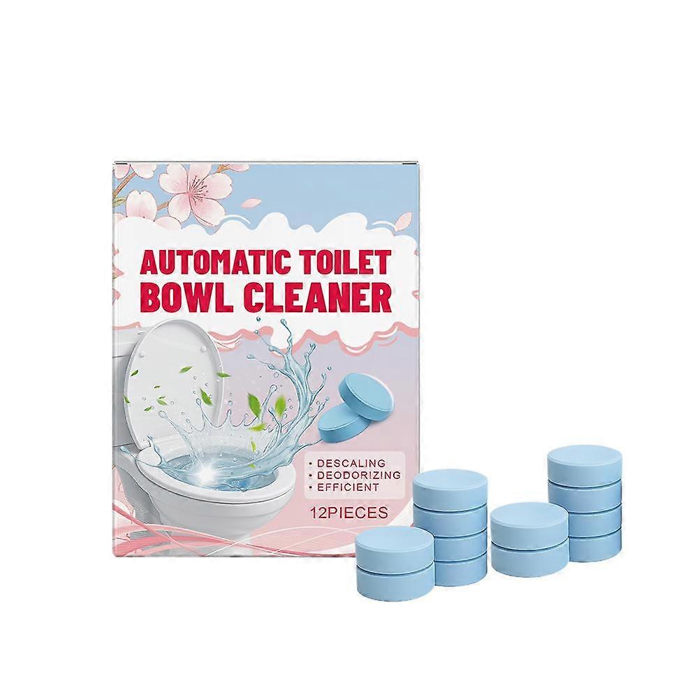 Effervescent Toilet Bowl Cleaning Tablets for Automatic Stain Removal and Odor Control