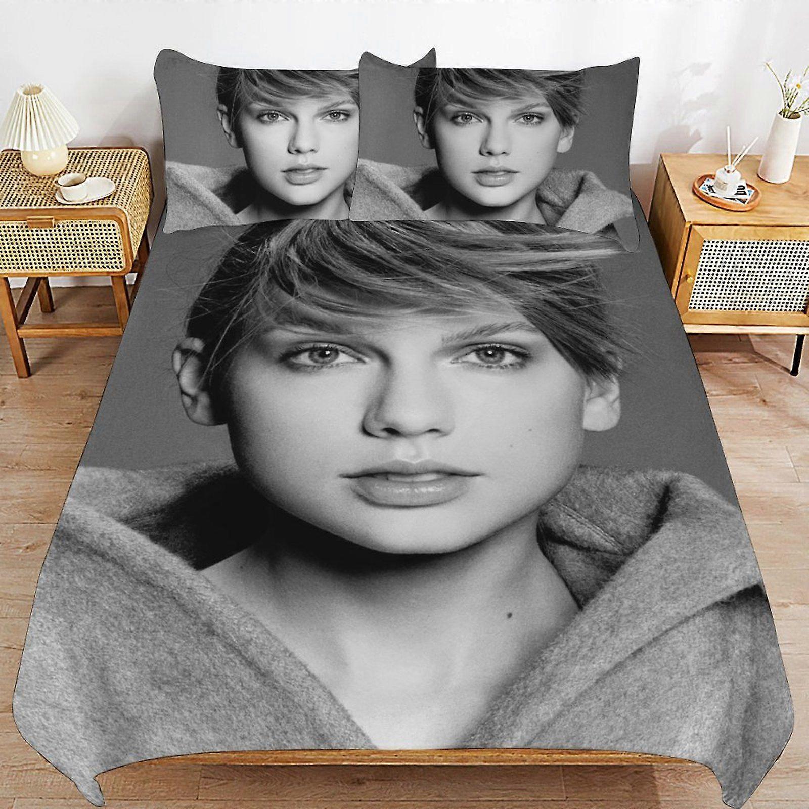 w115 Taylor Swift Breathable Comfort Texture Clean Finish Hidden Zipper System Duvet Cover Sets for Home Use m115