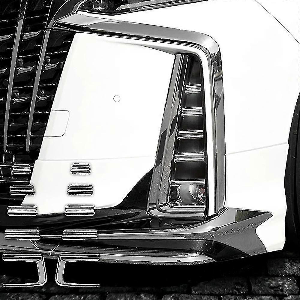 For Alphard 30 Series Front Bumper Trim Protector Strip Fog Lamp Fog Light Garnish Strip Chrome Dec (haoyi)