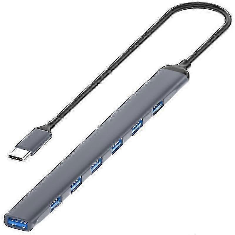 ADS-303C 7 Port USB 3.0 HUB Docking Station For Laptop / Tablet / PC, Type-C Port