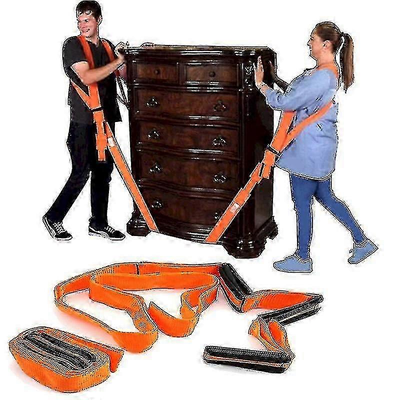 furniture moving belt with forearm straps for lifting