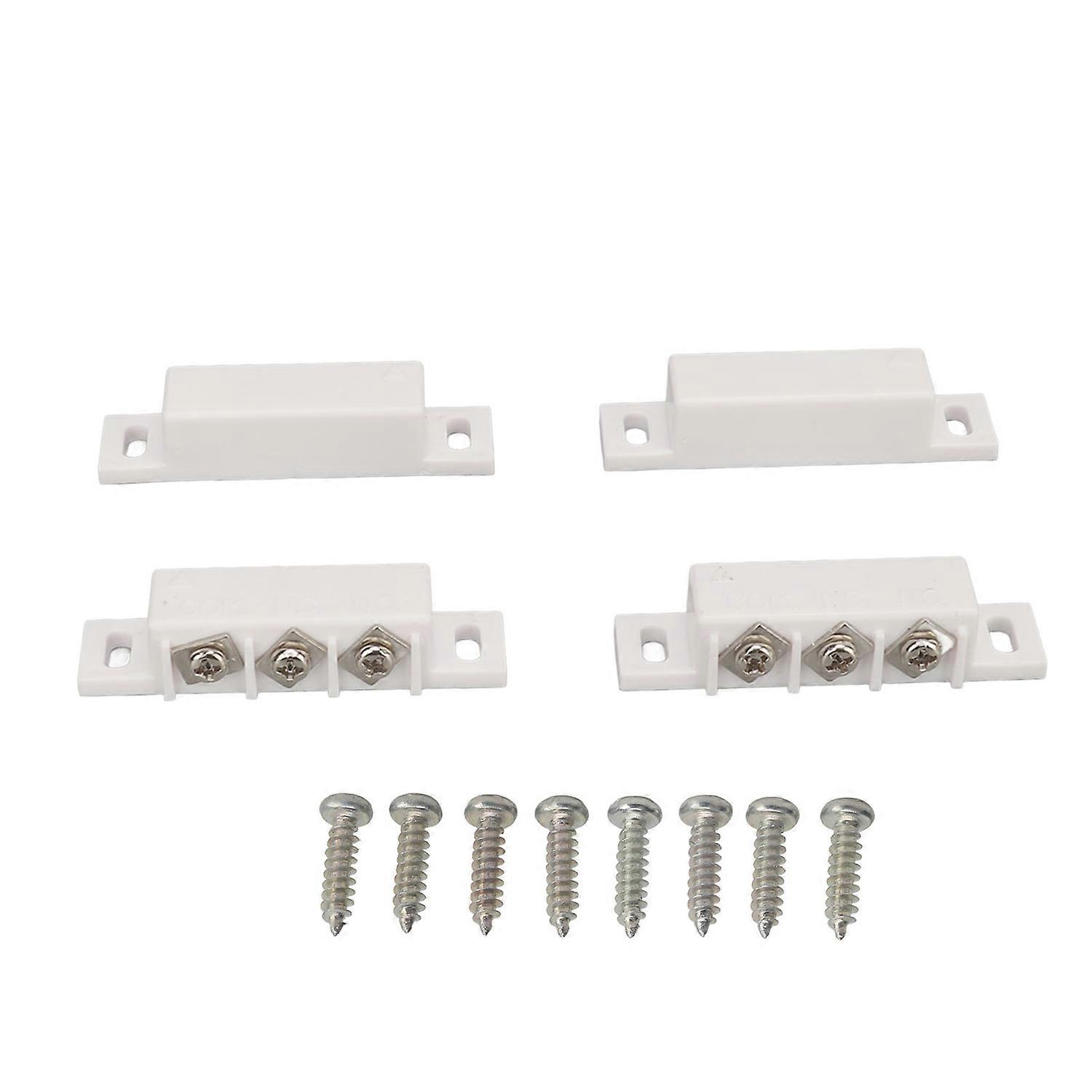 2 Sets Magnetic Door Switch Wired NC NO Normally Open Closed Door Contact Switch for Home Security 1