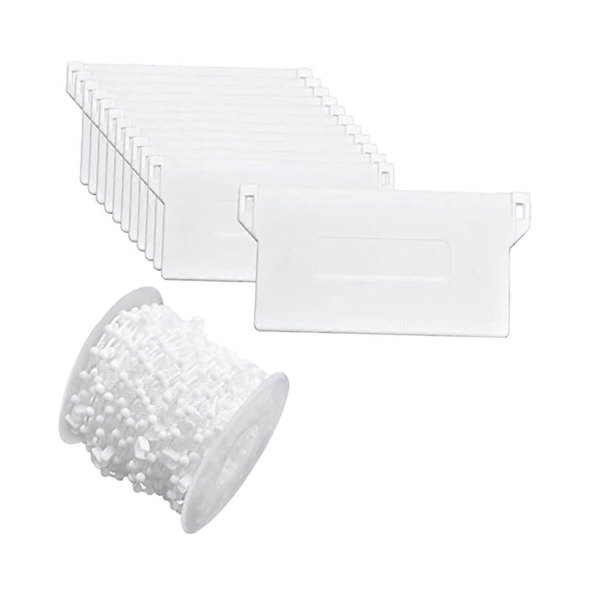 Vertical Blind Beaded Chain with Baseplates Adjustable Fine Beads for Window Curtains Drapes