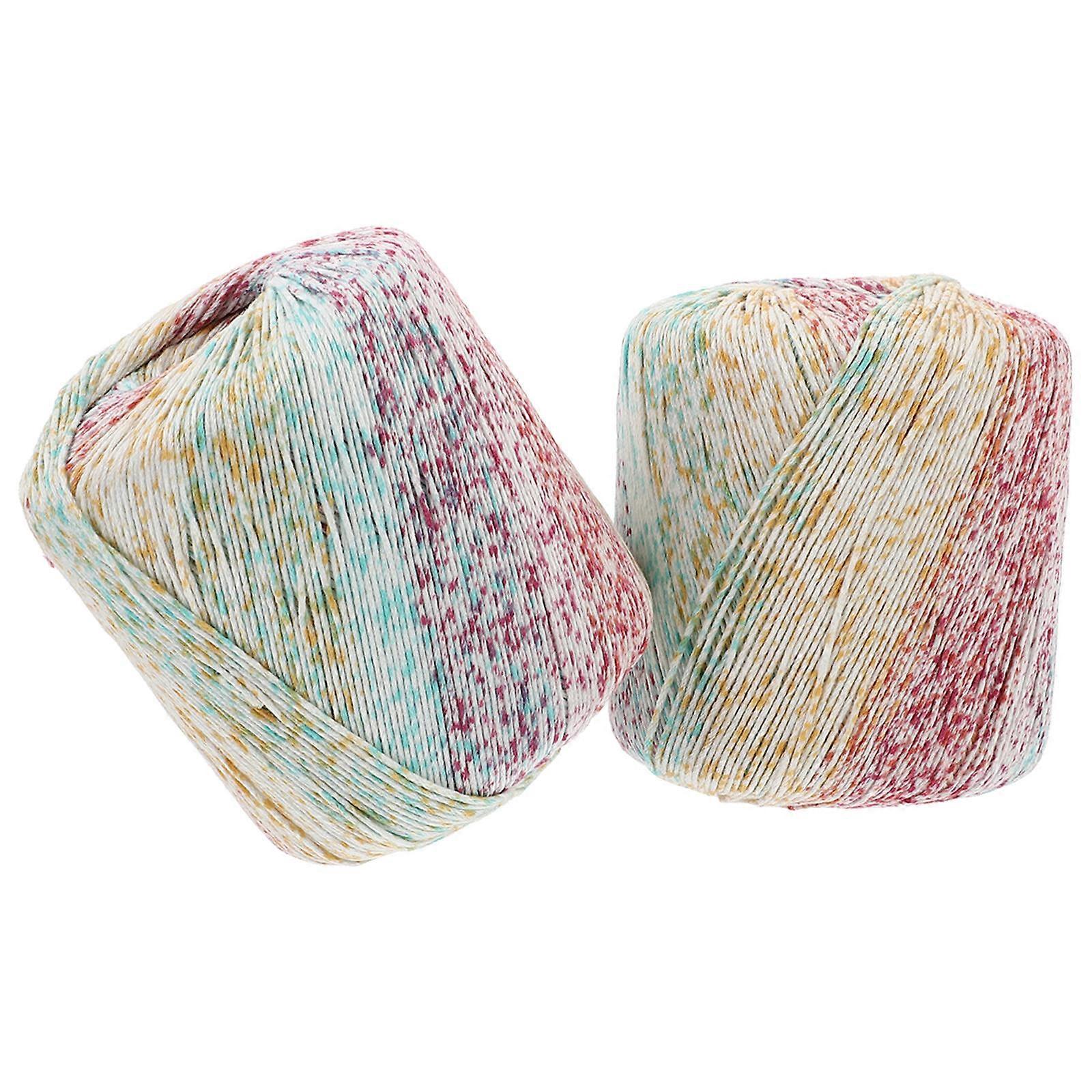 Knitting String Braided Cotton Cord for Handmade Craft 2 Rolls Soft Rope