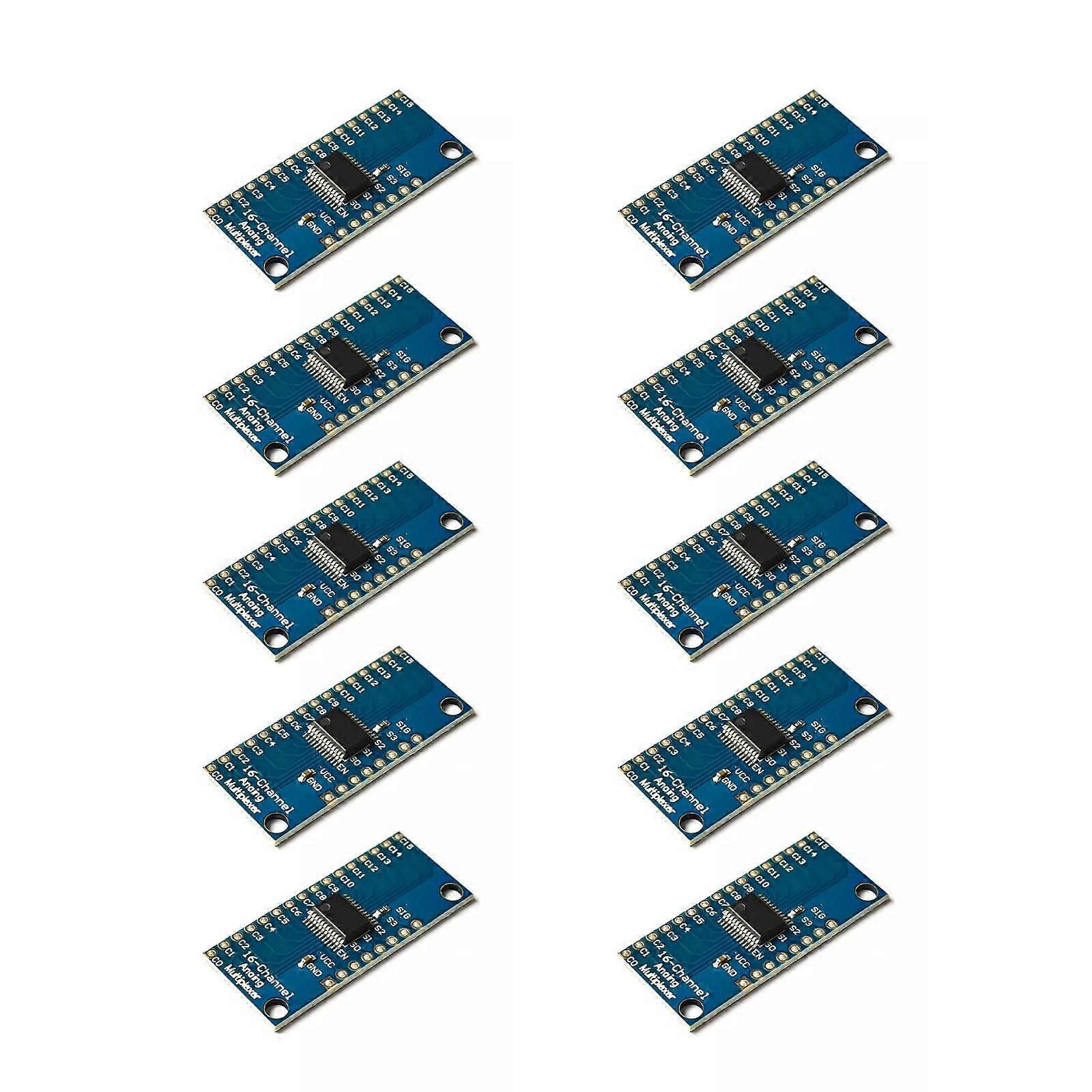 10Pieces 16CH Analog Multiplexer Expansion Module for Microcontrollers Wide Temperature Ranges 55C to 125C Multicolor