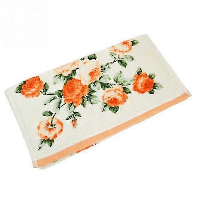 Retro Style Printed Towel Home Use Soft Quick Dry Bath Towel Washcloth Strong Water Absorption Towel 25-26