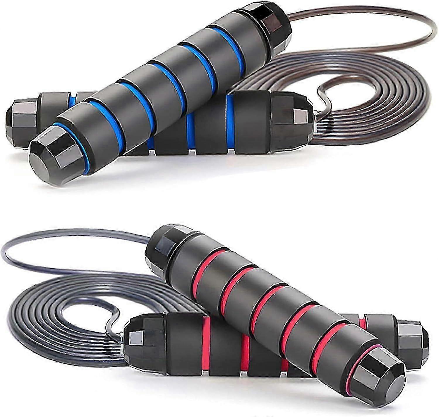 Two pack Jump Rope Skipping Rope for Rope Skipping, Speed Jump Rope for Exercise Jump Rope for Fitness for Kids and Adults