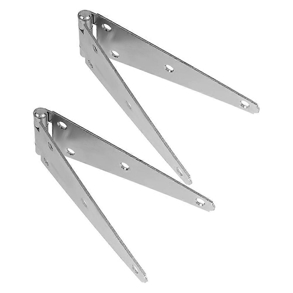 Heavy Duty Strap Hinges Galvanized Iron Strap Hinges for Outdoor Use 2Pcs