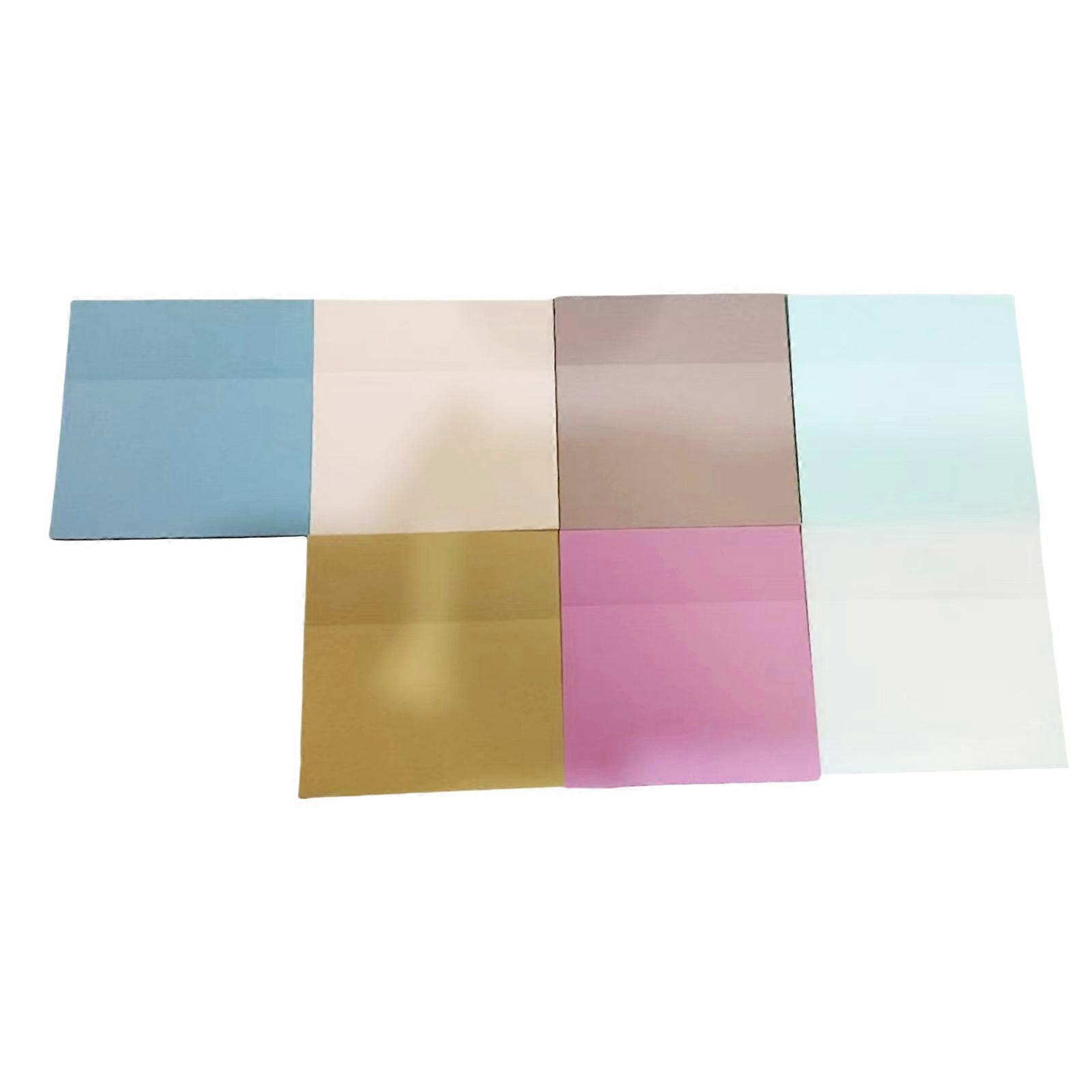 7 Pcs Clear Stickier Note Transparent Memos Pad Easy to Write Multifunctional Note Pad Waterproof Stickier Notes Multicolor