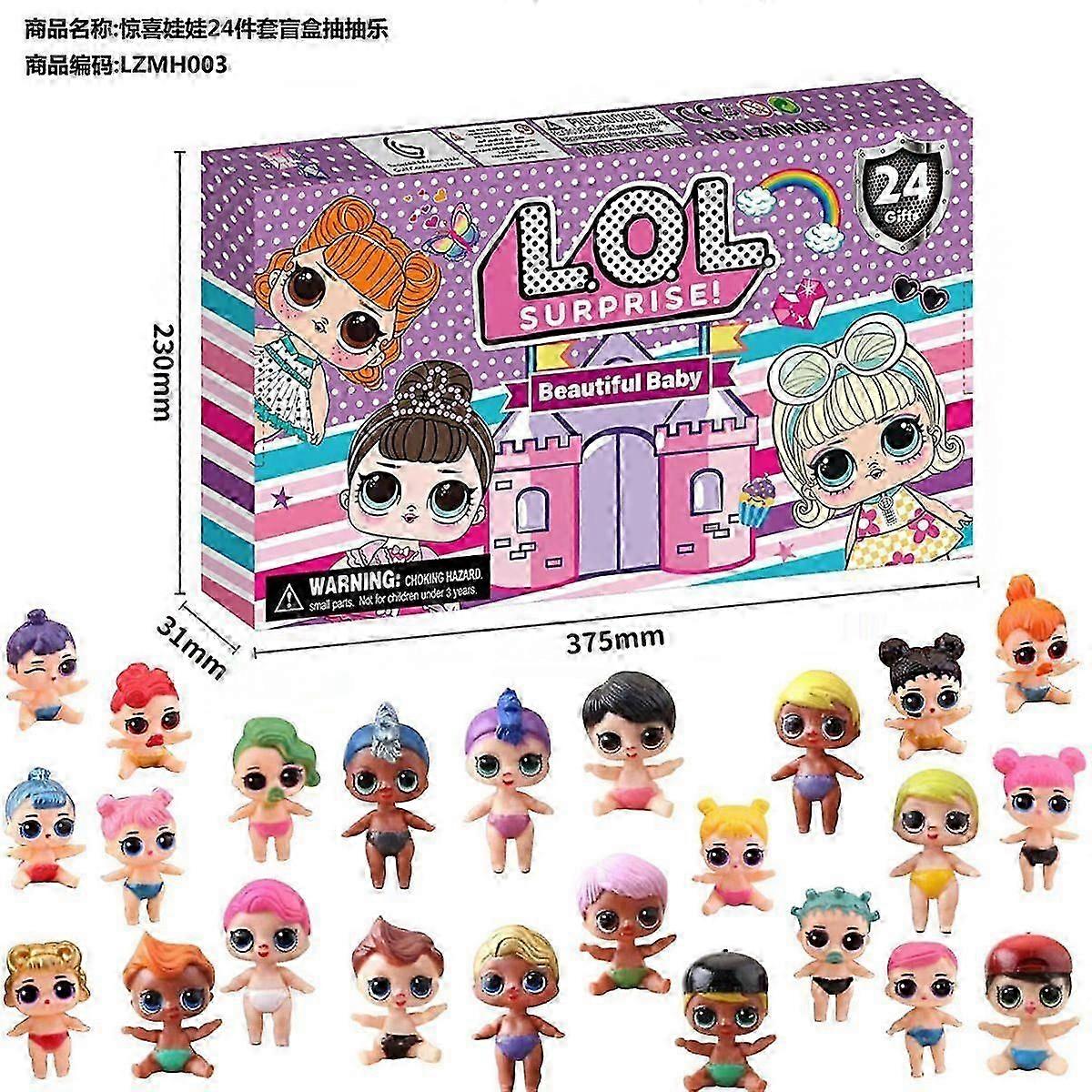 24pcs blind box Christmas advent calendar gift box Minecraft building block toys countdown small ornaments