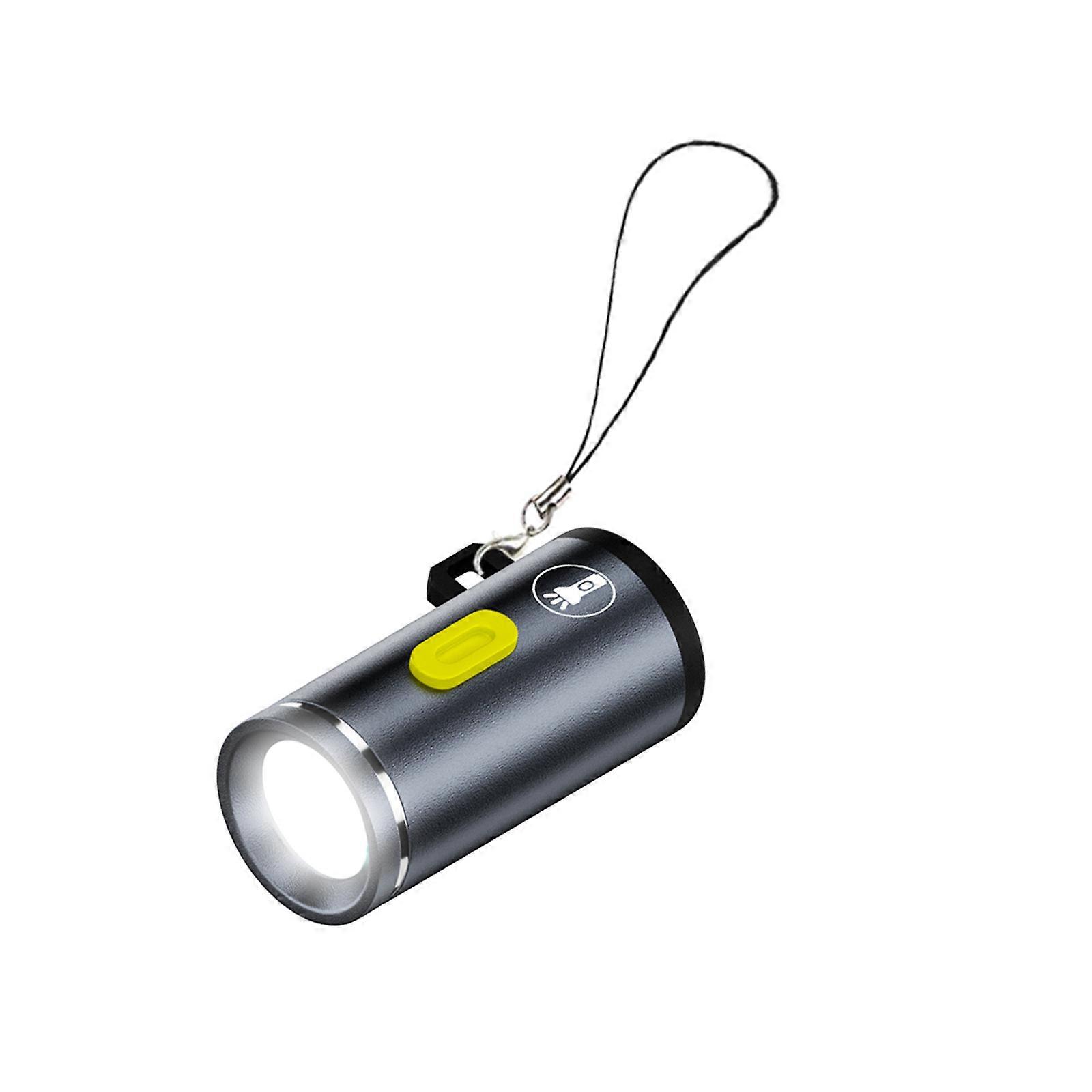 Hafif C Tipi Elektrikli LED Lamba LED Mini El Feneri Kamp ve Ev Acil Durumları İçin Uygun Aydınlatma koyu gri