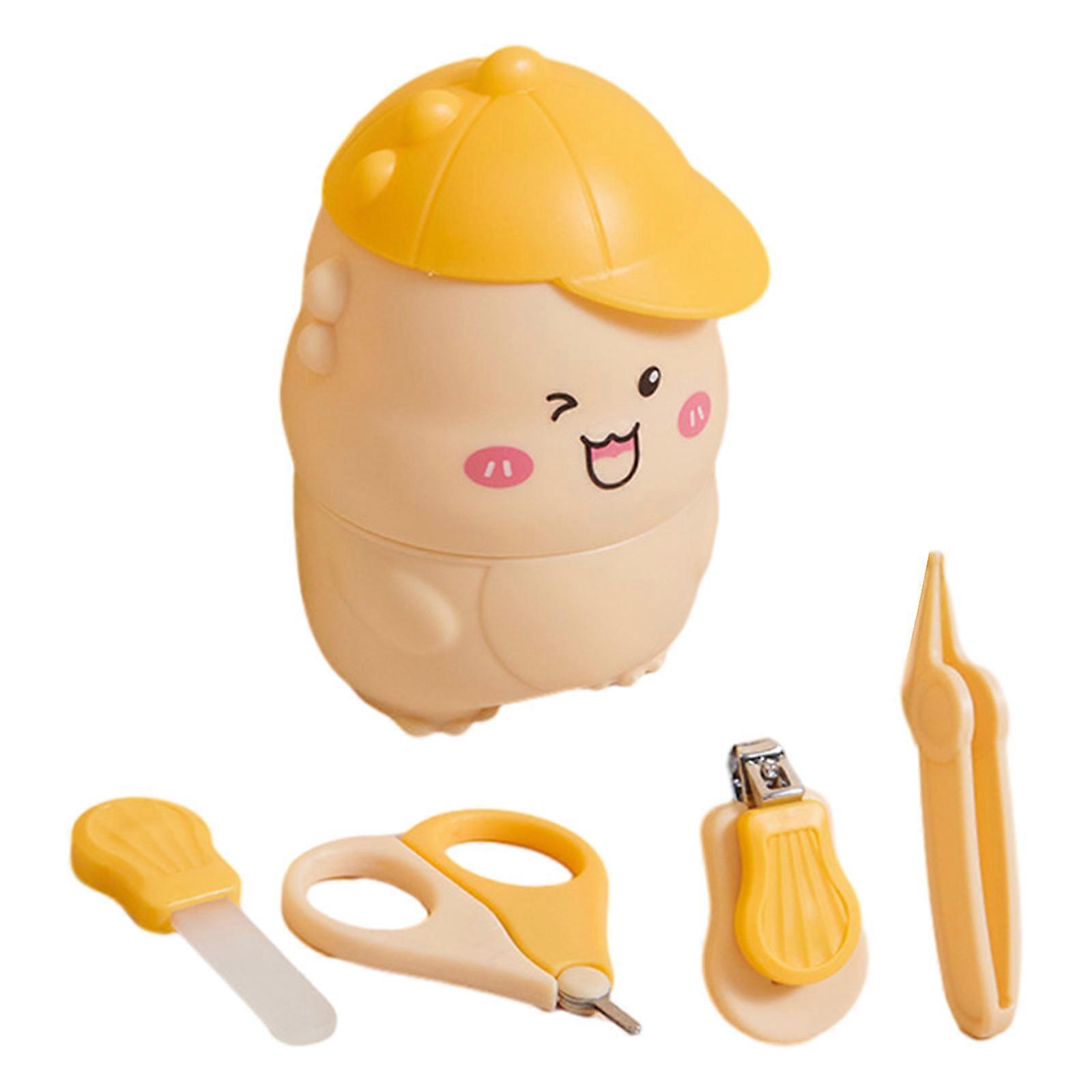 حديثي الولادة المضادة للقرصة مسمار تشذيب كيت المهنية الرضع مسمار مقص مجموعة مريحة مرحلة ما قبل المدرسة مسمار كليبرز الأصفر