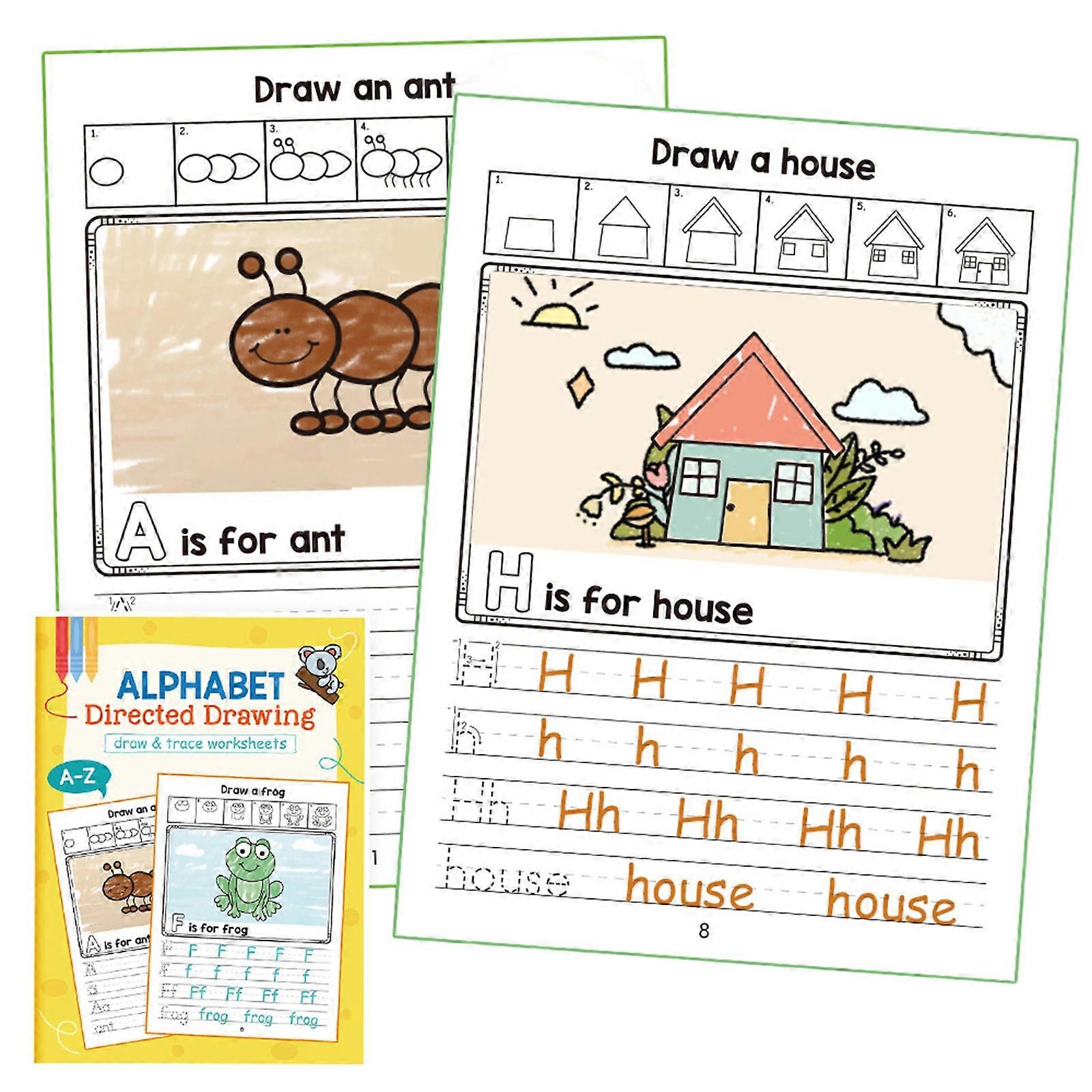 Childrens Tracing Book Handwriting Practice Workbook With Coloring Activity And Sensory Learning Exercises Reusable  scribbling