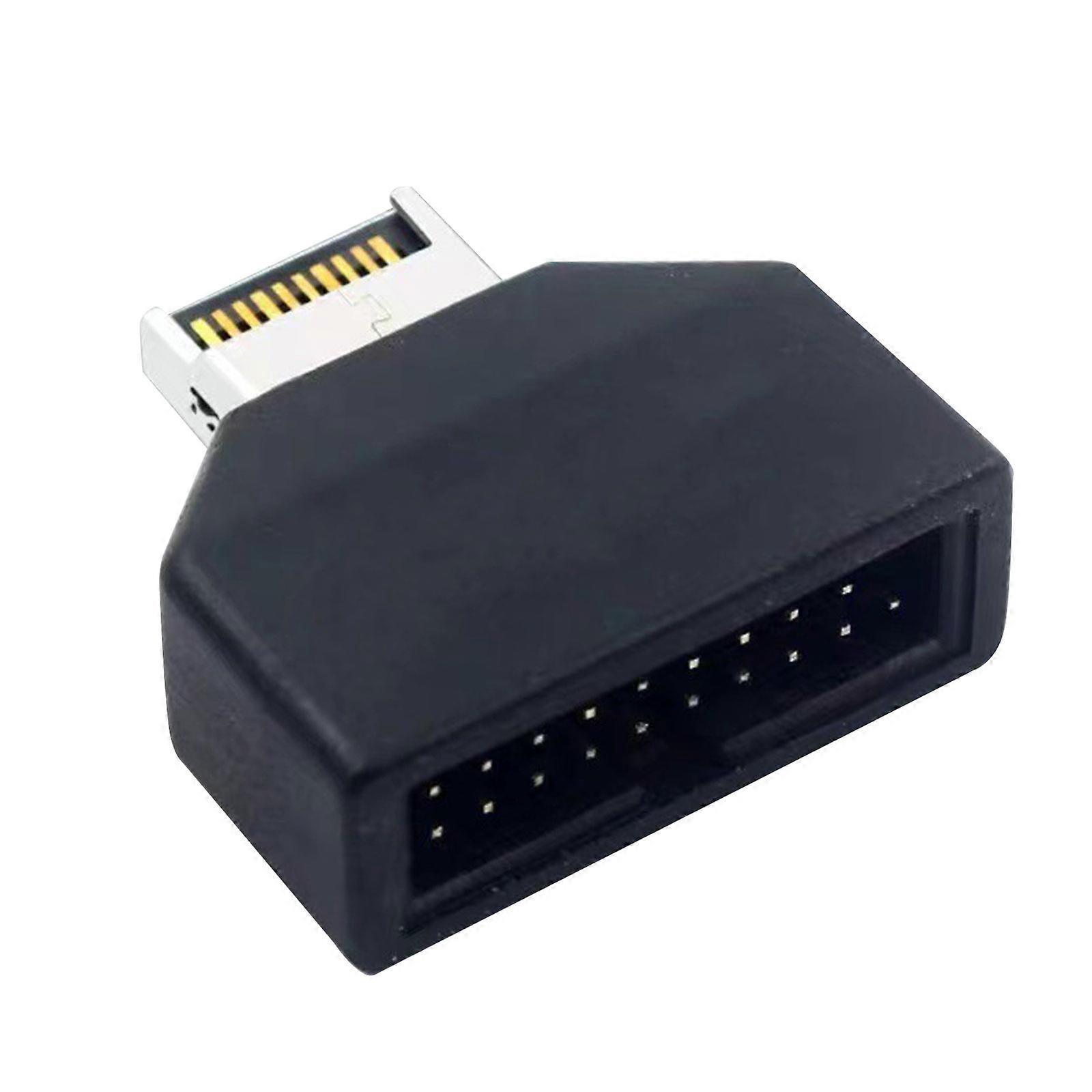 USB Type E 20Pin To USB 19P Converters Front USB C Header Adapter Vertical Type E Header Converters for PC Motherboards Multicolor