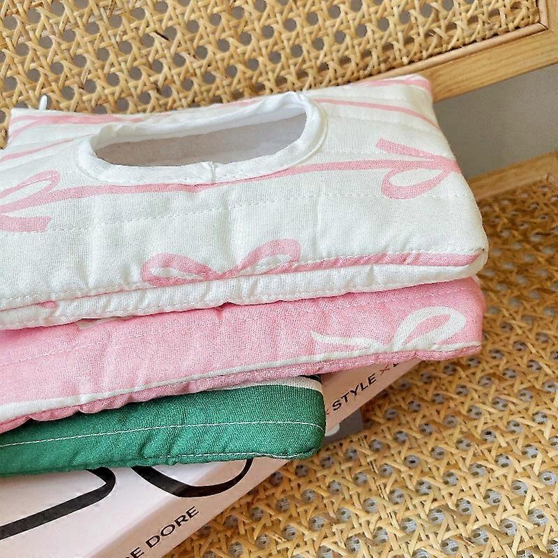 Cute bow-knot multi-functional stroller wet wipes storage bag for car and home use, with a hook-on design.