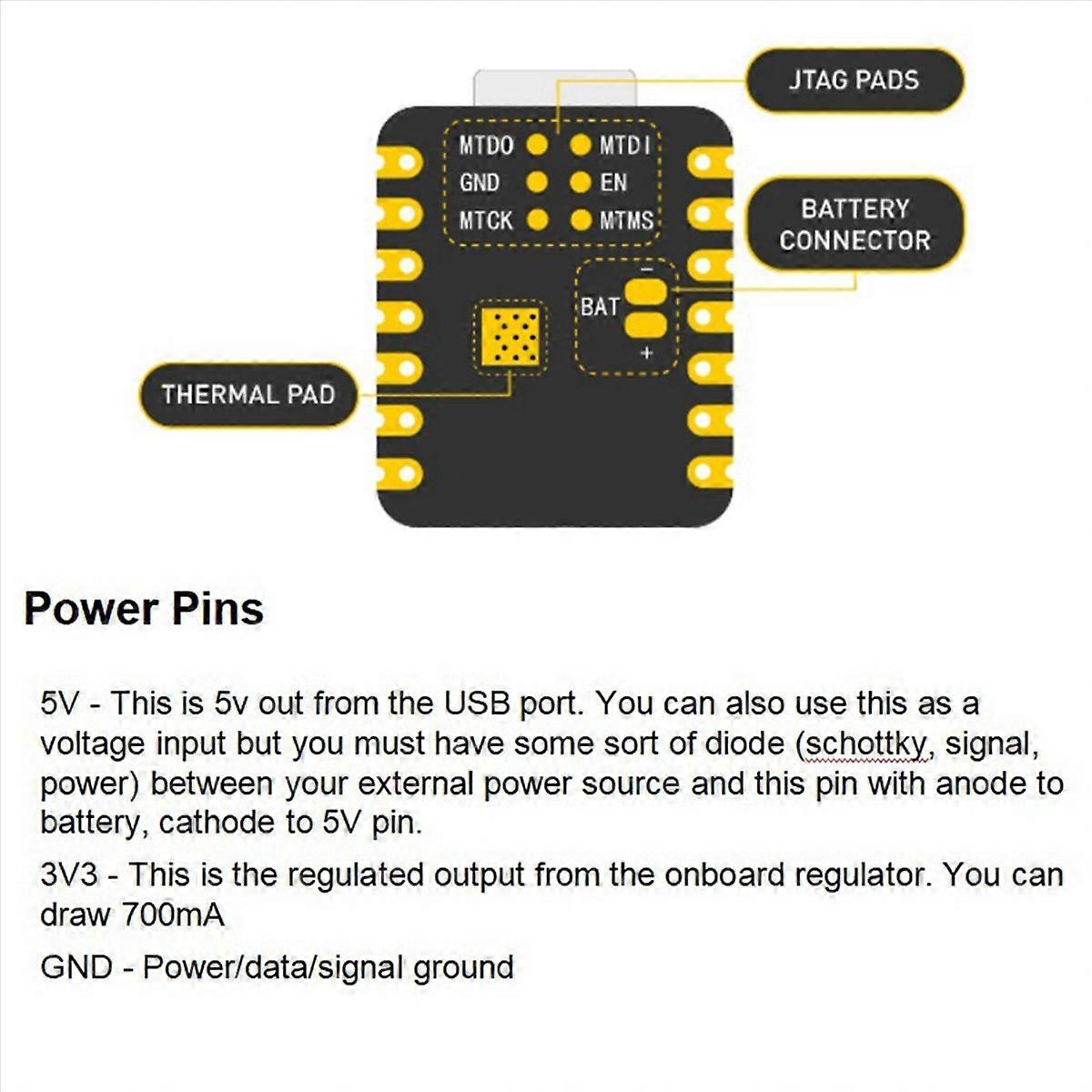 2X Seeeduino XIAO ESP32-C3 WiFi Bluetooth Mesh 5.0 Development Board 4MB Flash 400KB for 