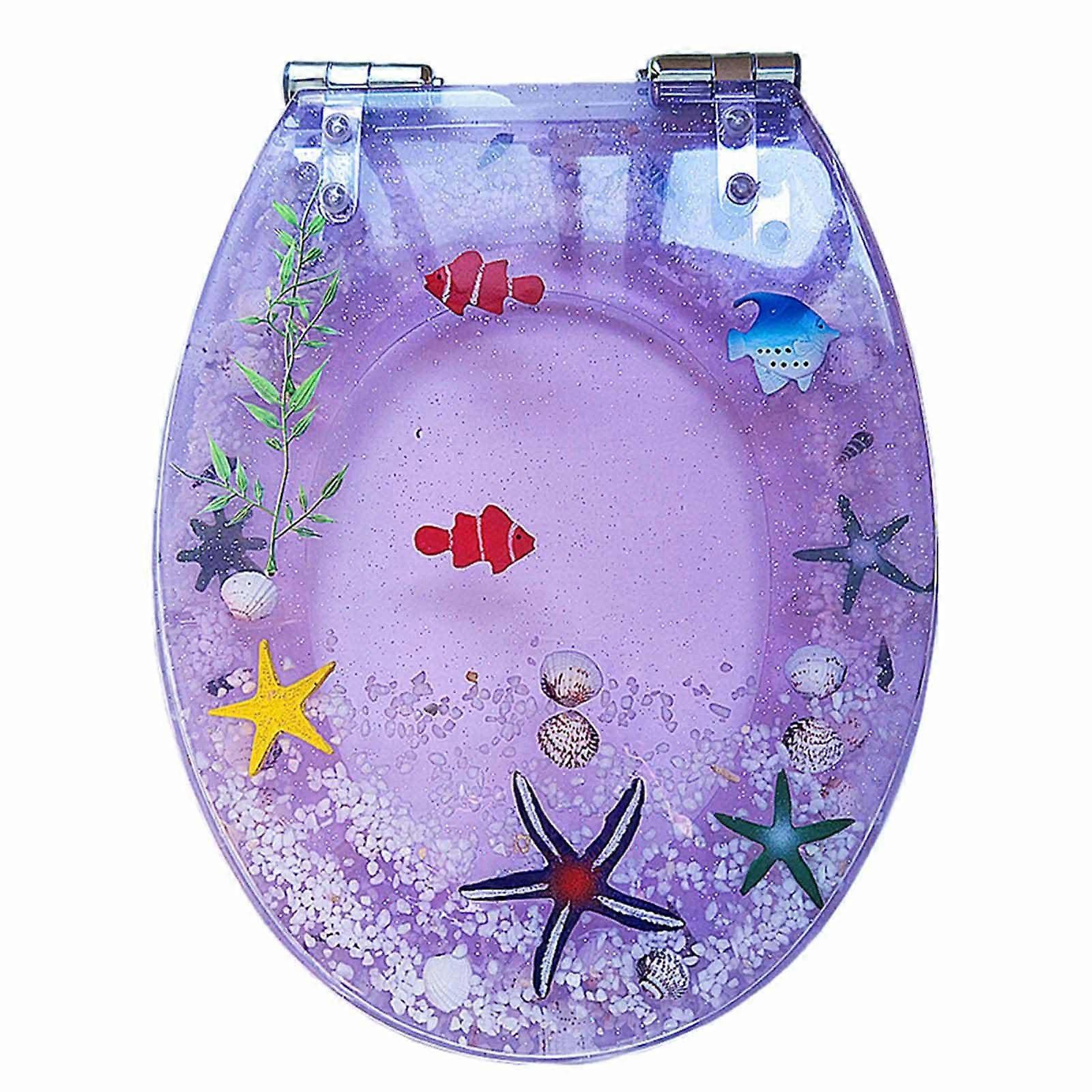 Quiet Close Resin Toilet Seat Heavy Duty with Quick Release for Bathroom Upgrade