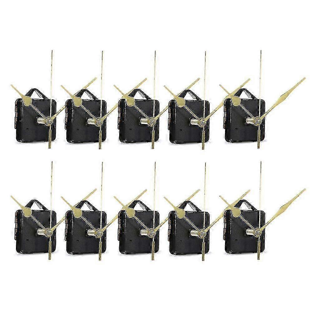 10pcs Diy Silent Movement Spindle Hands Wall Quartz Clock Movement Mechanism Repair Tools Part Cloc f74