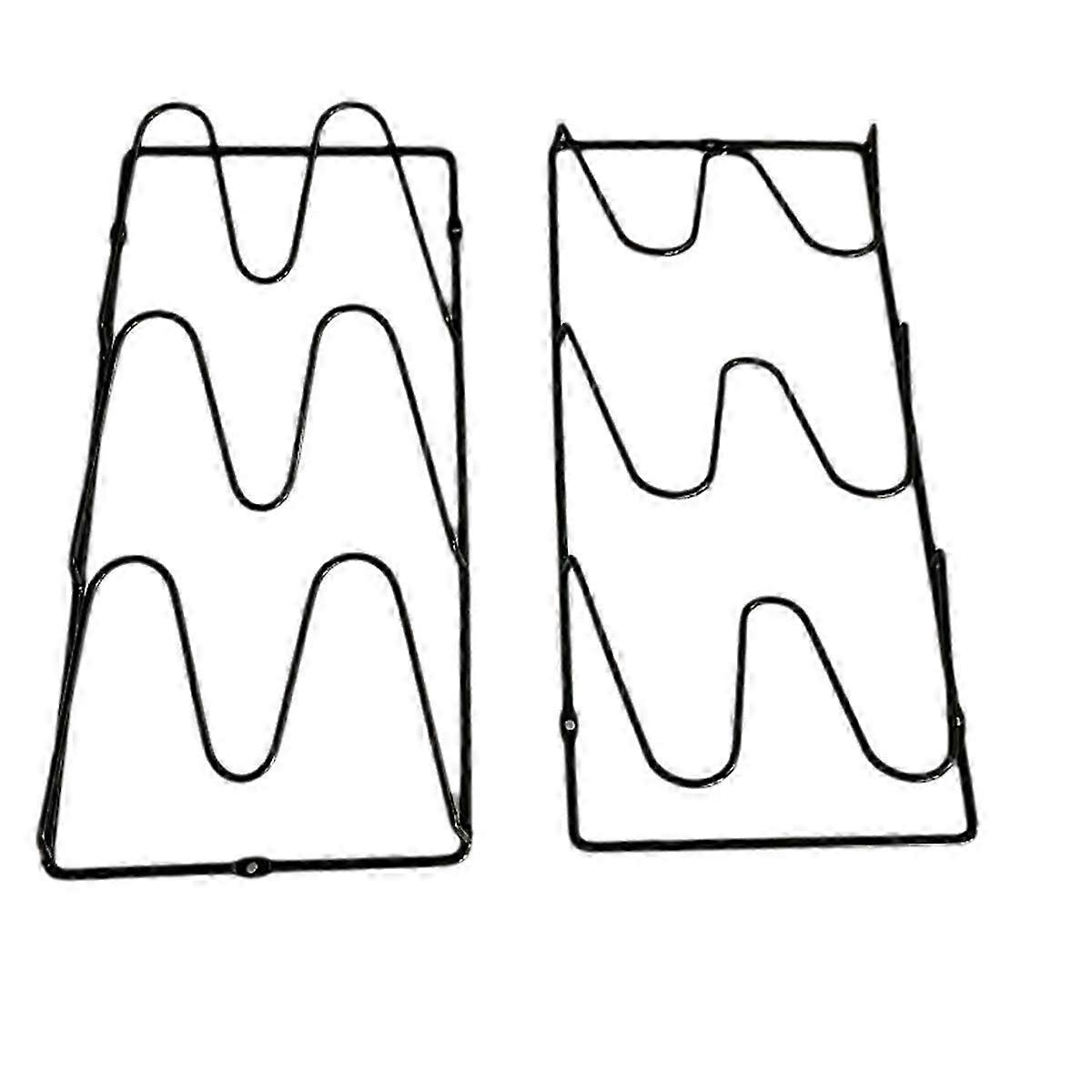 2Pcs Pot Lid Shelf Wall Mounted Kitchen Organizer Rack