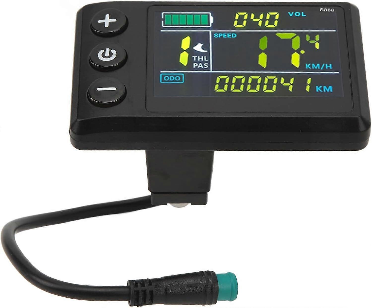 Electric Bike LCD Display Meter, ABS Waterproof Electric Scooter Color Screen Display Control Panel