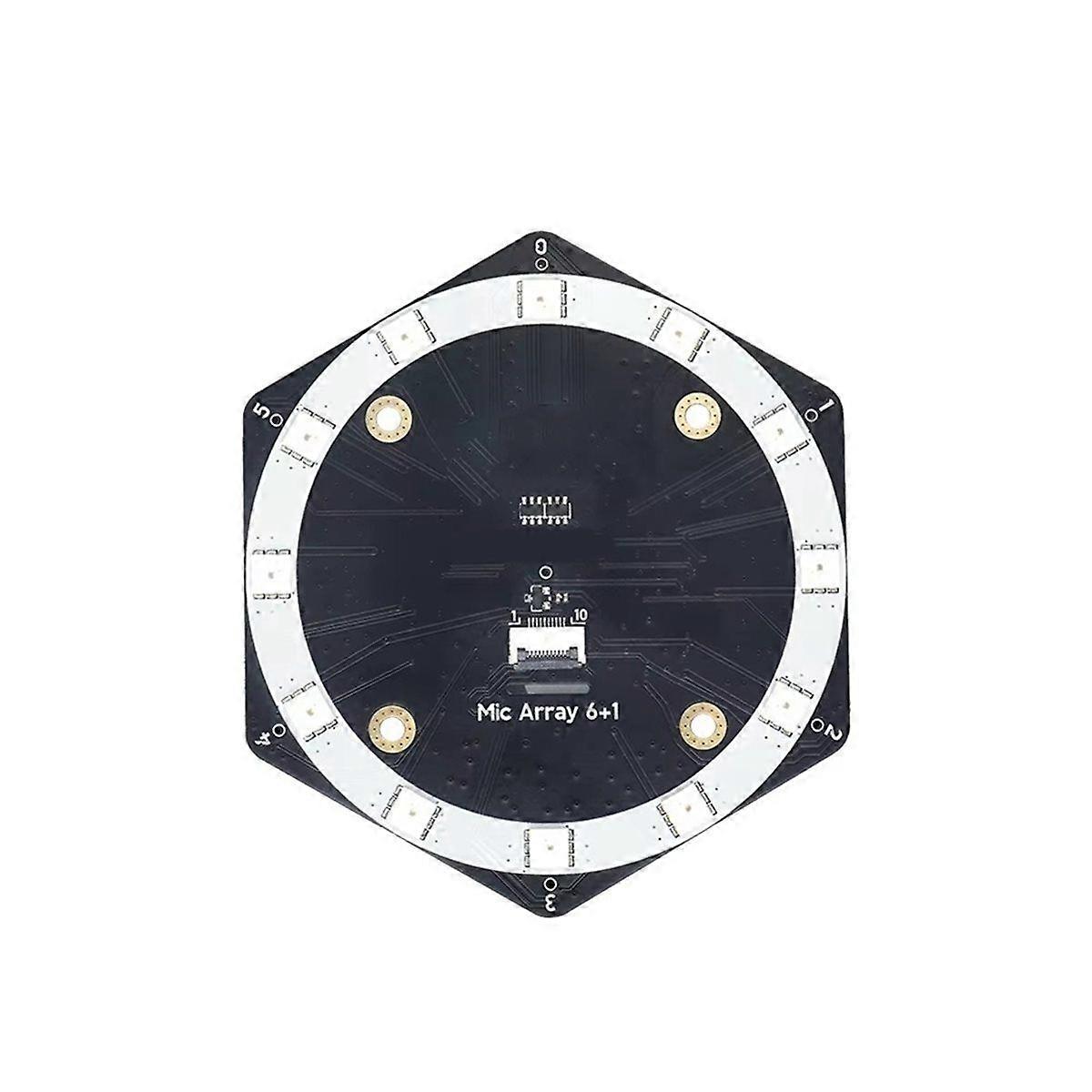 6+1 Mic Array Localization Beamforming USB Driver-Free Sound Card Microphone Array