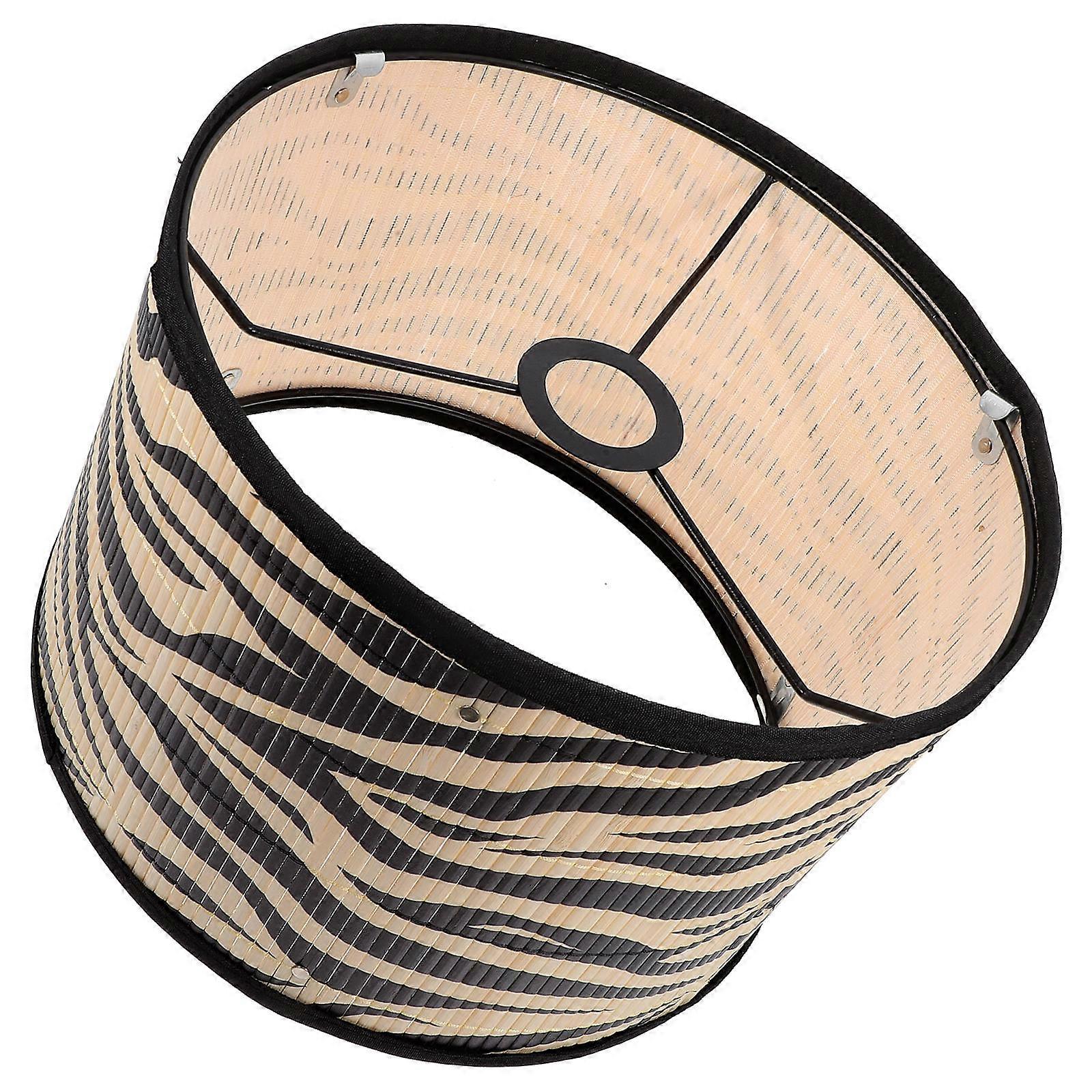 Bamboo Lamp Shade Replacement for Table Lamp with Patterned Design