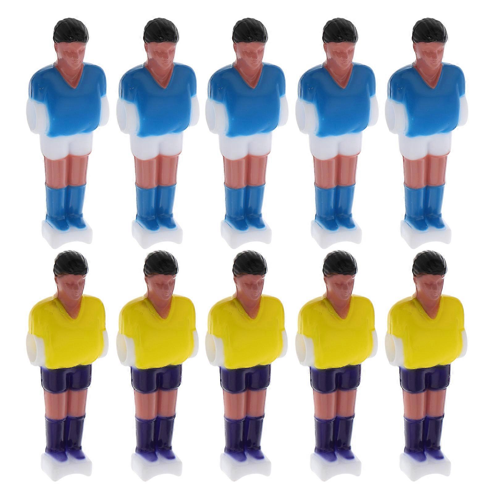 Mini Foosball Table Soccer Player Figures for Kid Playing 10Pcs Set