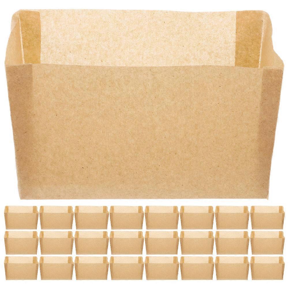 Khaki Bread Pan Liner for Baking 50Pcs Nonstick Paper Loaf Liners