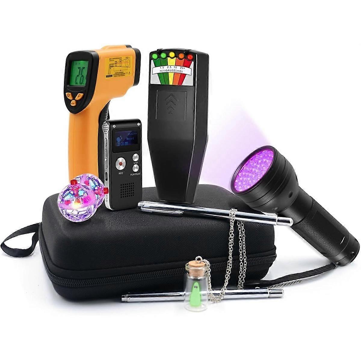 9-piece kit includes an electromagnetic field (EMF) meter