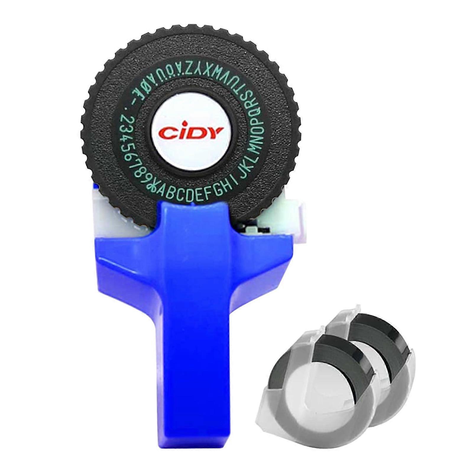 TERGAYEE Embossing Label Maker, 3D Labels, Portable Manual Label Printer with Tapes for Home, DIY & Crafting