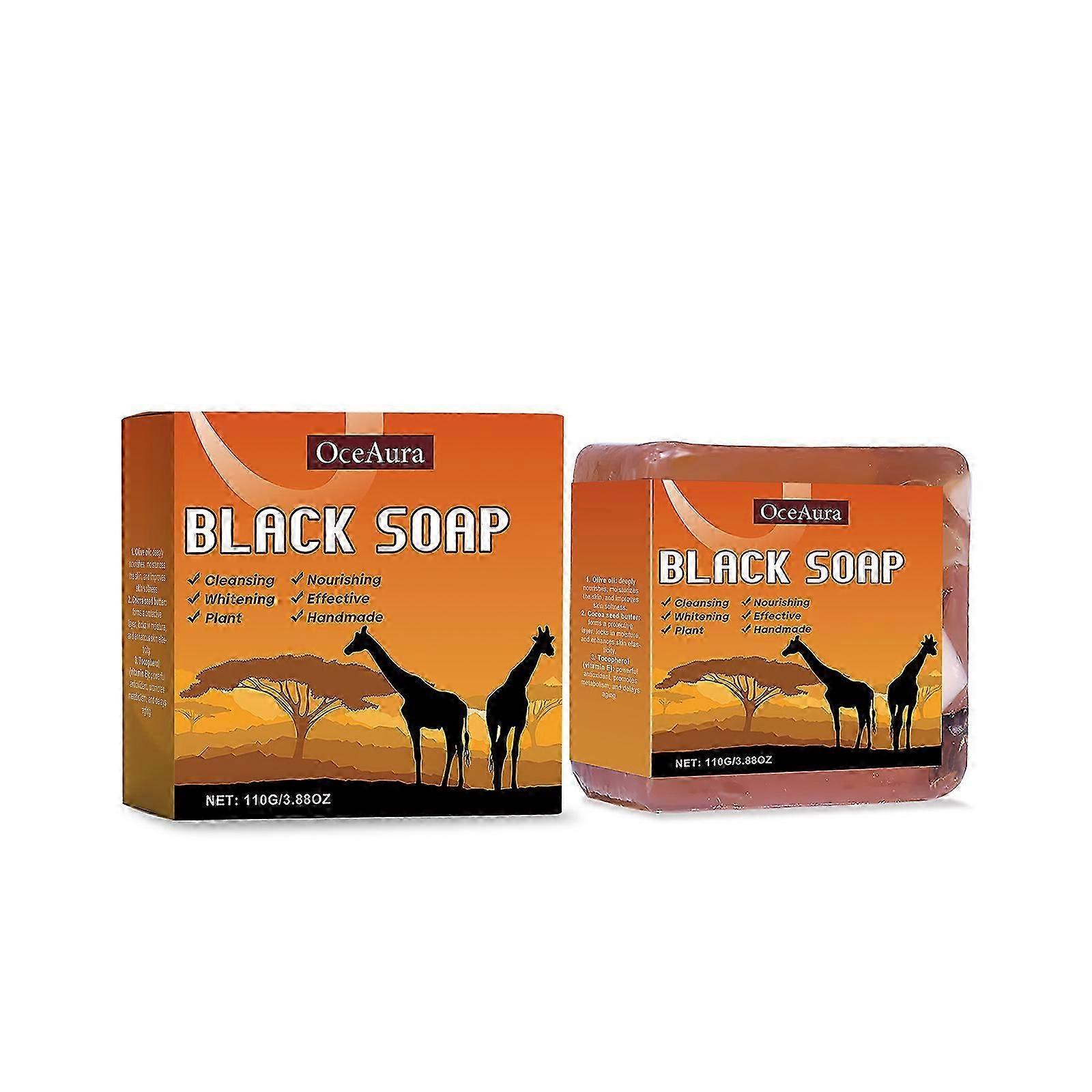 Moisturizing Body Cleansing Soap with Olive, Coconut  Palm Oils  Exfoliating  Nourishing 110g