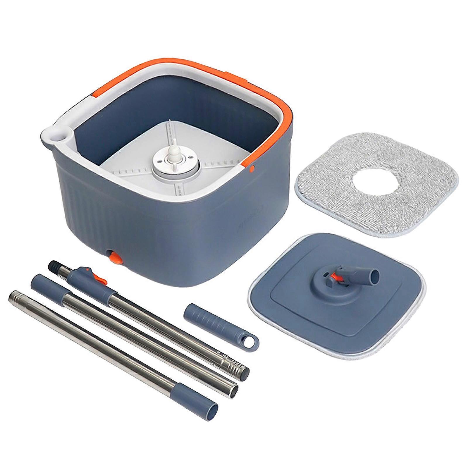 Wischmopp Set Mit Eimer Bodenwischer Set Mit Teleskopstiel Mikrofaser Wischpads