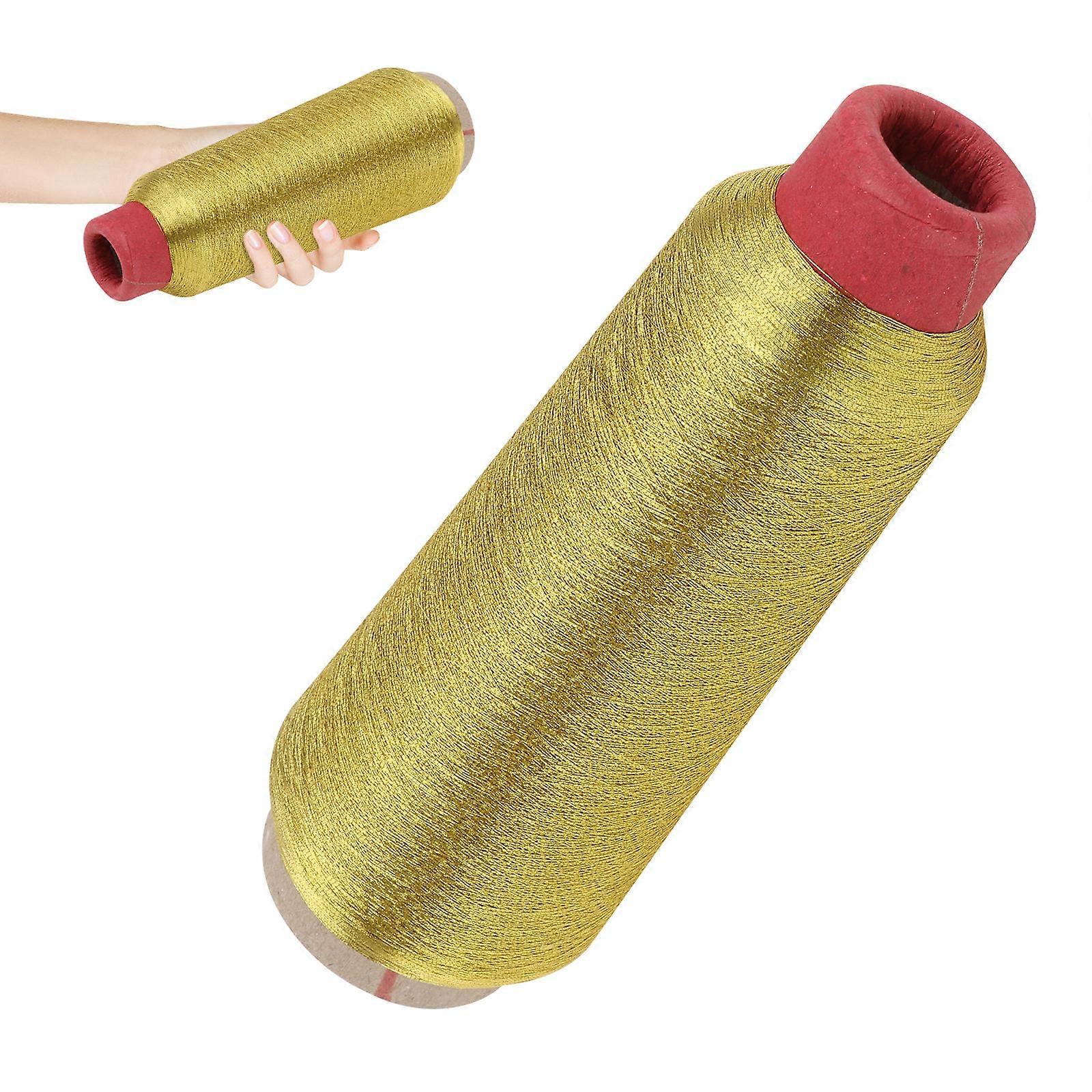 Metallic Machine Embroidery Thread 5000 Yards Spool (Gold)