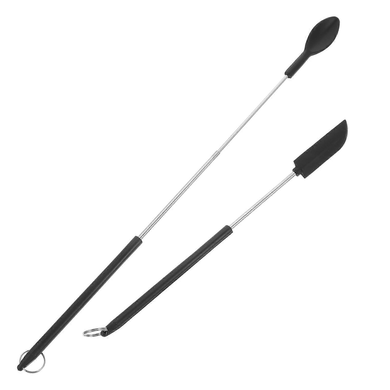 Mini Silicone Spoon Makeup Spatula for Cosmetic Use 4Sets