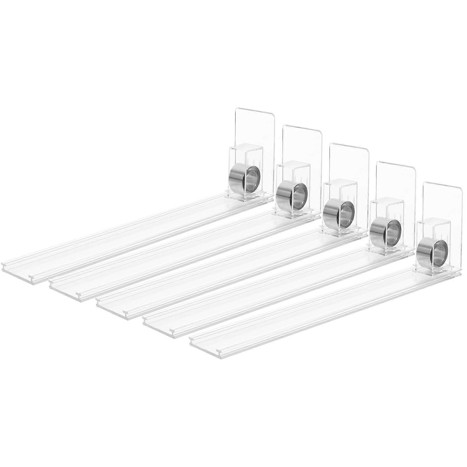 Automatic Drink Pusher 5Pcs for Fridge Shelf Storage Beverage Organizer