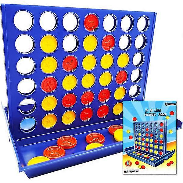 One Row Game - 6 Spare Boards, Classic Four in a Row, Family Game for Kids Age 3-7, Compatible with FMY Big