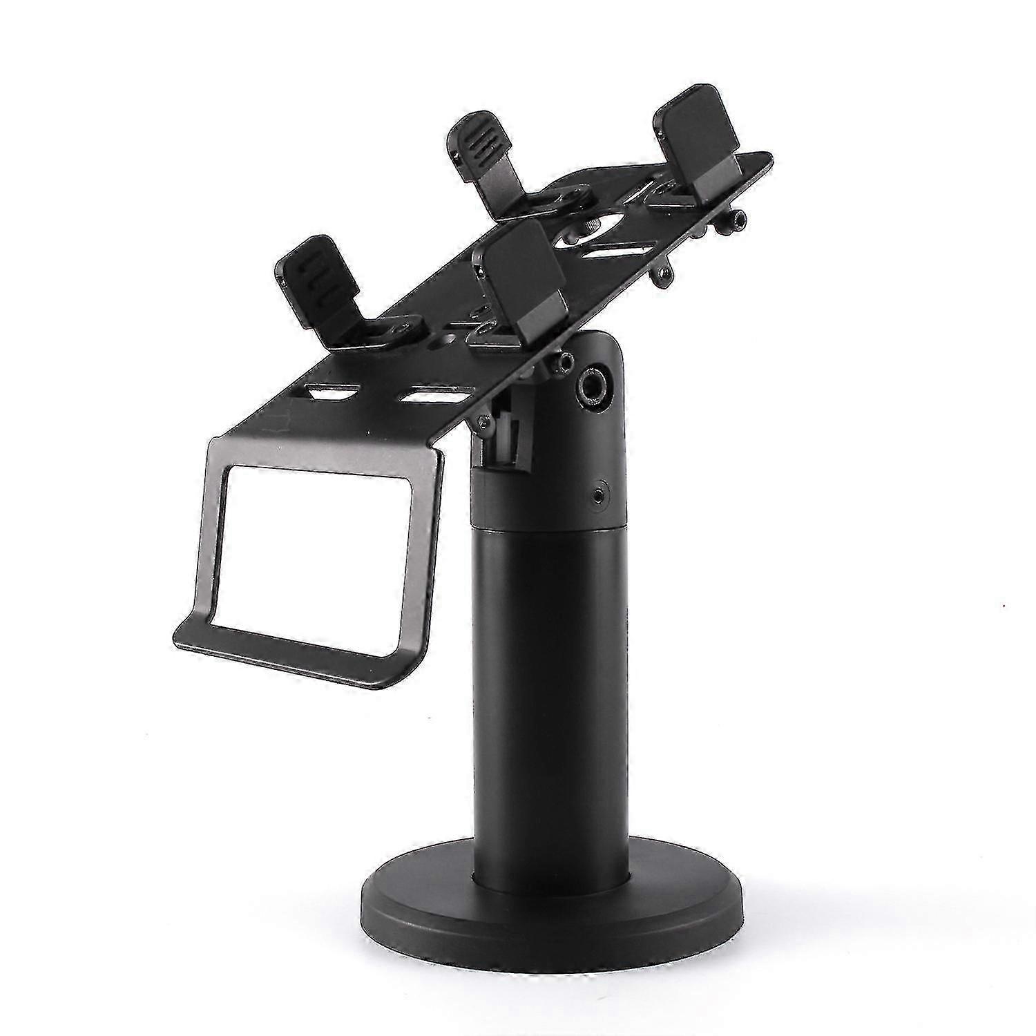 Universal Metal POS Terminal Stand for Verifone System, Swivel Lockable Anti-Theft Credit Card Machine Holder